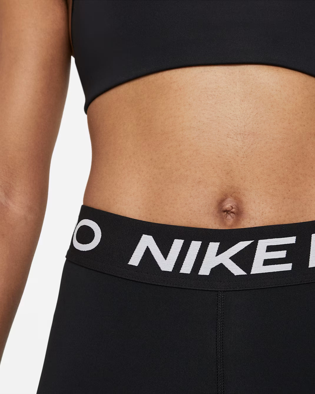 Nike Pro Women's Mid-Rise Crop Mesh-Panel Leggings